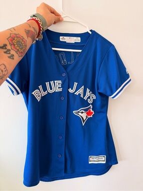 Blue Jays Majestic Royal Blue MLB Jersey Top (Donaldson)